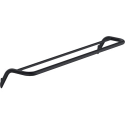 Elegancki podwójny wieszak na ręczniki nero - mosiężny, matowy, o nowoczesnym designie