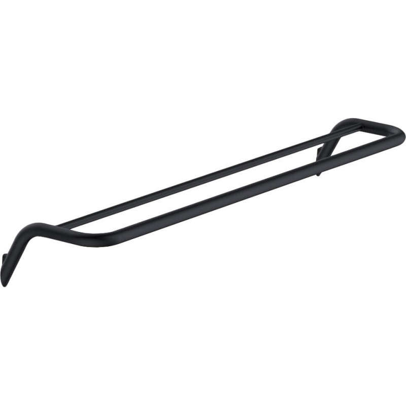 Elegancki podwójny wieszak na ręczniki nero - mosiężny, matowy, o nowoczesnym designie