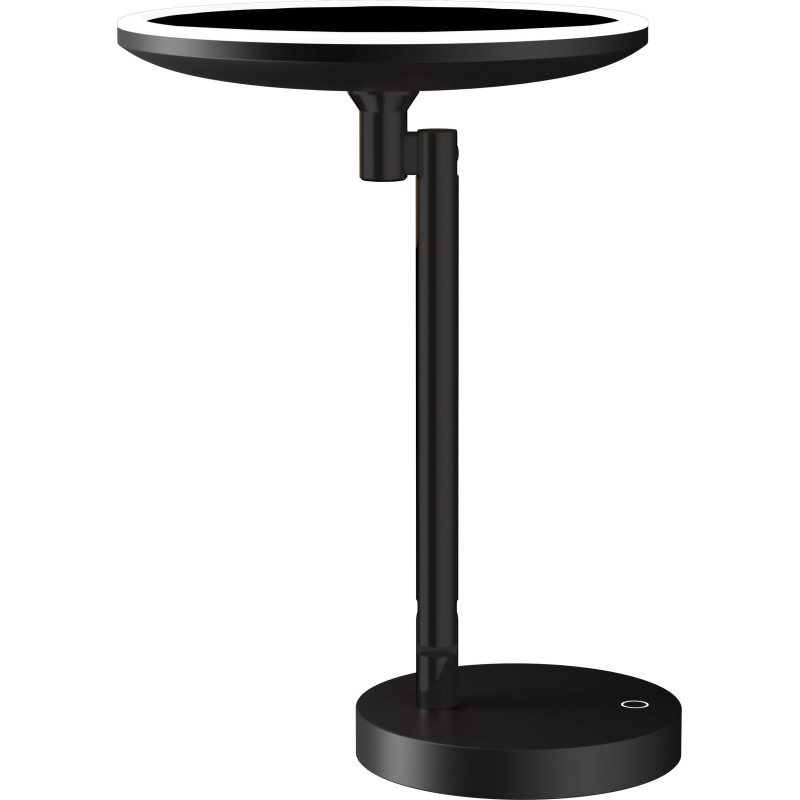 Eleganckie lustro kosmetyczne z matowym wykończeniem i LEDami - styl nero