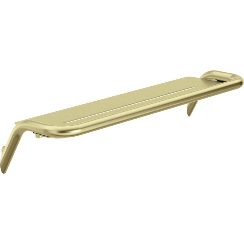 Złota Półka Ścienna z Mosiądzu – Elegancja w Twojej Łazience