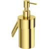 Elegancki Złoty Dozownik Mydła z Błyszczącym Wykończeniem, 0.25L Stal Nierdzewna i ABS