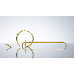 Elegancki Wieszak Ścienny na Ręczniki - Złoty Błysk z Mosiądzu