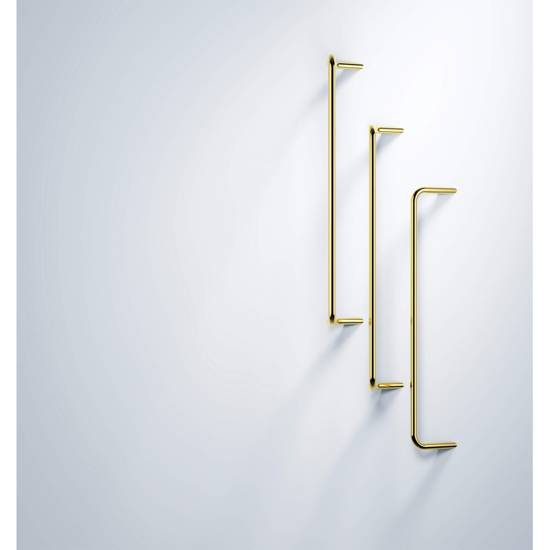 Elegancki Wieszak na Ręcznik Złoty 616mm - Premium Mosiądz, Kompletny Zestaw Montażowy!