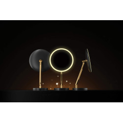 Luksusowe Lusterko Toaletowe LED z Złotym Wykończeniem