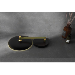 Luksusowe Lusterko Toaletowe LED z Złotym Wykończeniem