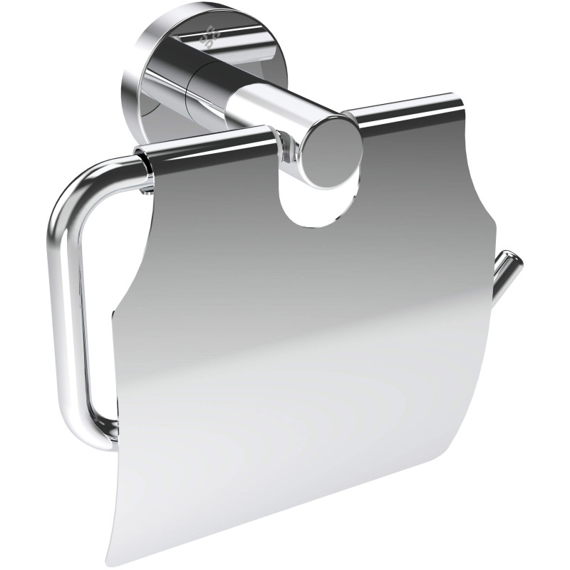 Chromowany uchwyt na papier toaletowy, stal 304, błyszczący, zestaw montażowy w komplecie