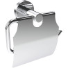 Chromowany uchwyt na papier toaletowy, stal 304, błyszczący, zestaw montażowy w komplecie