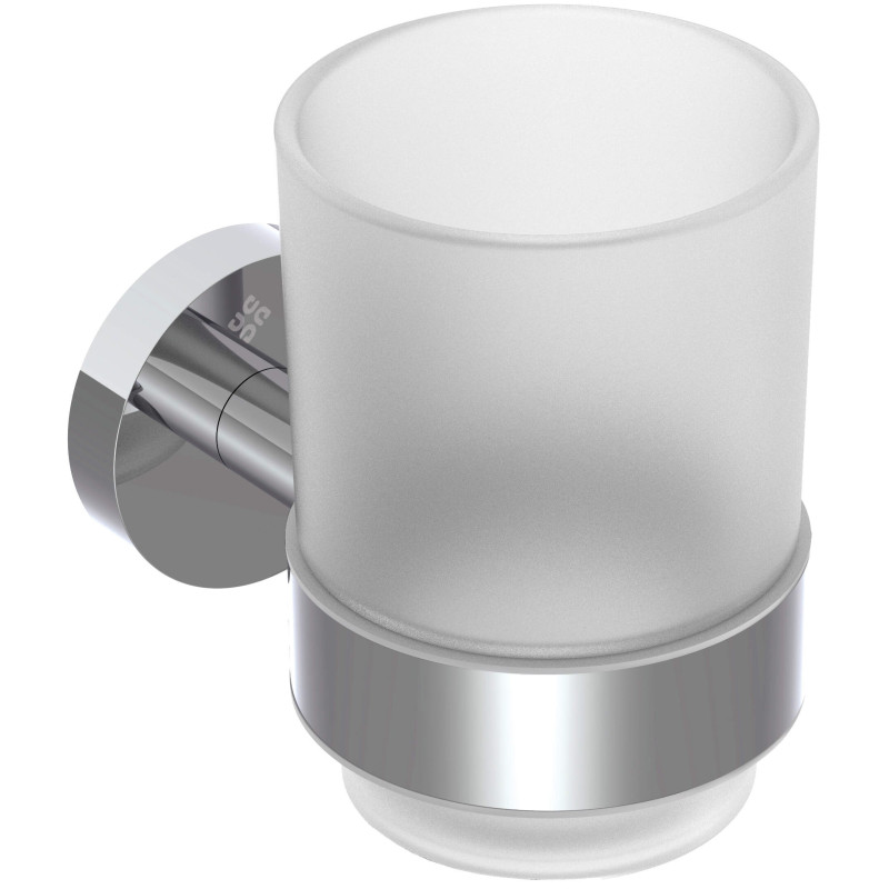 Lśniący Kubek Ścienny Chromowany z Elegancką Powierzchnią Błyszczącą - Stal 304