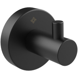 Stylowy Haczyk Ścienny Nero Mat ze Stali 304 - Kompaktowy Design do Twojej Łazienki!