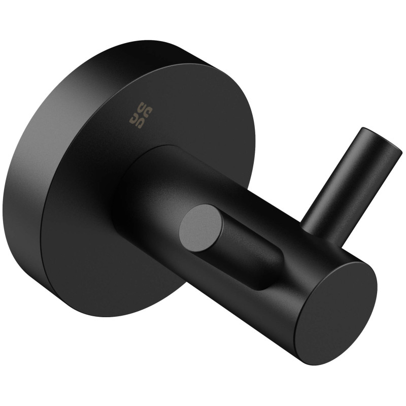 Podwójny haczyk łazienkowy NERO, stal matowa, stylowy i praktyczny design