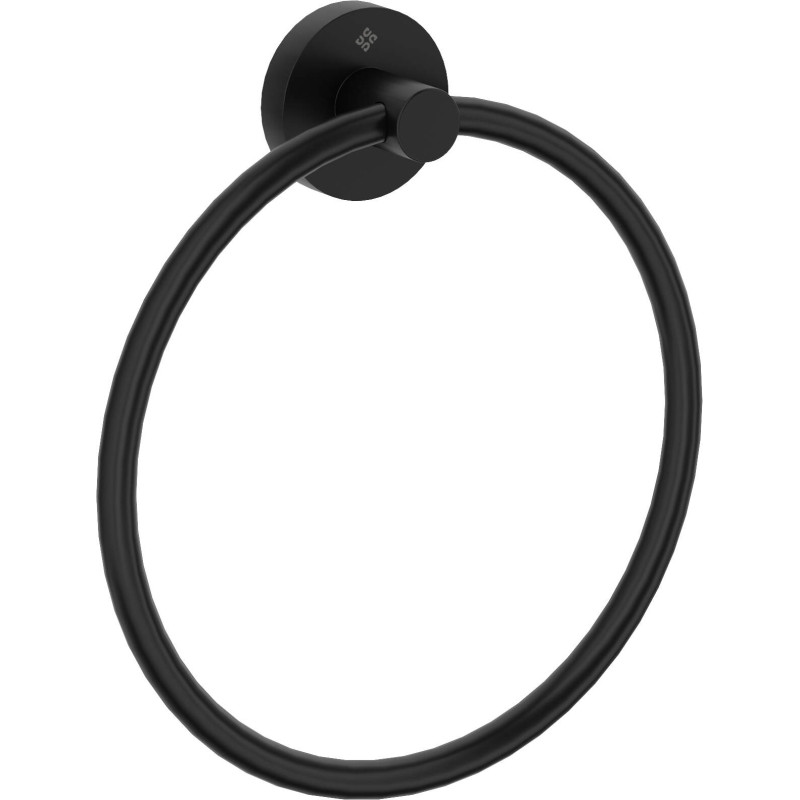 Elegancki Wieszak na Ręcznik Ścienny Nero - Matowa Stal 304, Zestaw Montażowy w Zestawie