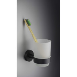 Elegancki Kubek Ścienny Nero z Matowej Stali 304 - Idealne Wykończenie Twojej Łazienki