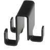 Haczyk łazienkowy potrójny Nero, stalowy, matowy