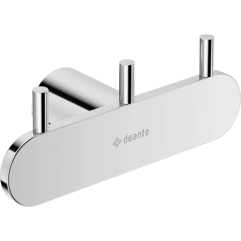 Potrójny haczyk stalowy premium - mocny uchwyt o eleganckim chromowym wykończeniu