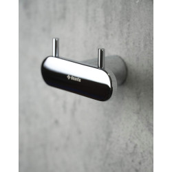 Chromowany Haczyk Łazienkowy Podwójny - Błysk Stali Nierdzewnej dla Eleganckich Wnętrz