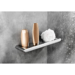 Lśniąca Chromowana Półka Ścienna z Solidnej Stali Nierdzewnej - Elegancja do Łazienki