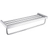 Chromowana Półka Żeberkowa z Wielofunkcyjnym Zestawem Montażowym - Elegancja i Funkcjonalność
