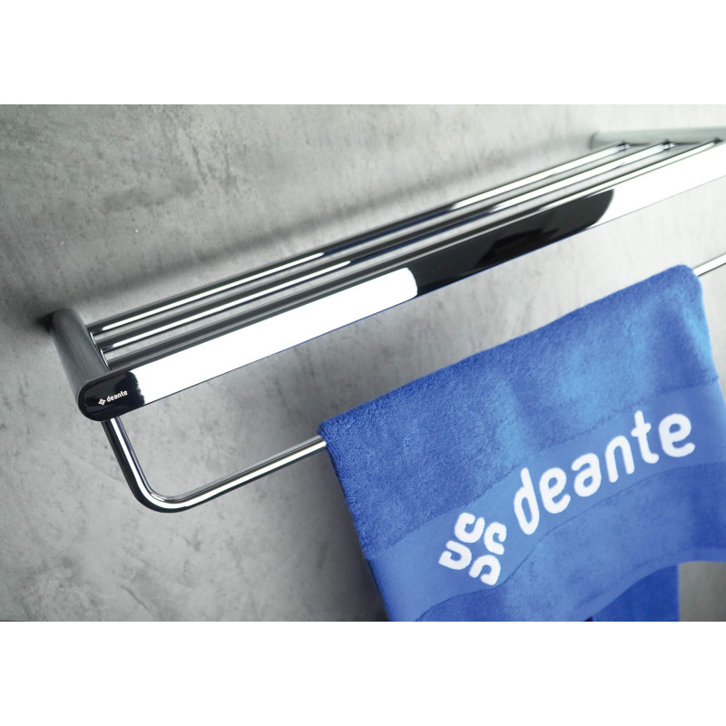 Chromowana Półka Żeberkowa z Wielofunkcyjnym Zestawem Montażowym - Elegancja i Funkcjonalność