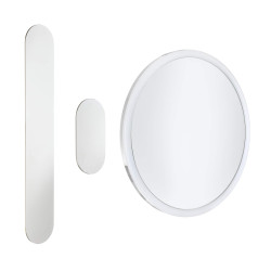 Eleganckie Lusterko LED z Magnesem – Chromowana Perfekcja Do Łazienki