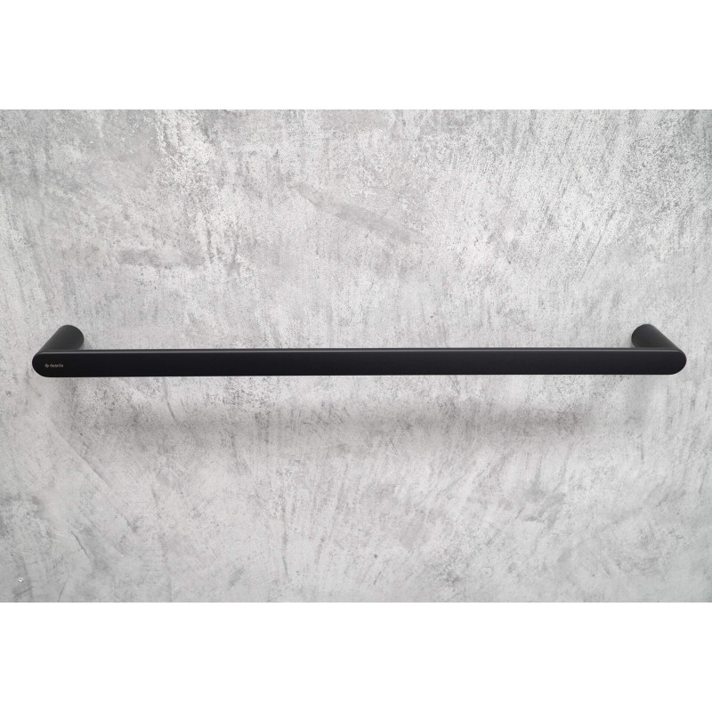 Elegancki Wieszak Ścienny na Ręcznik Nero, 60cm - Stal Nierdzewna Matowa