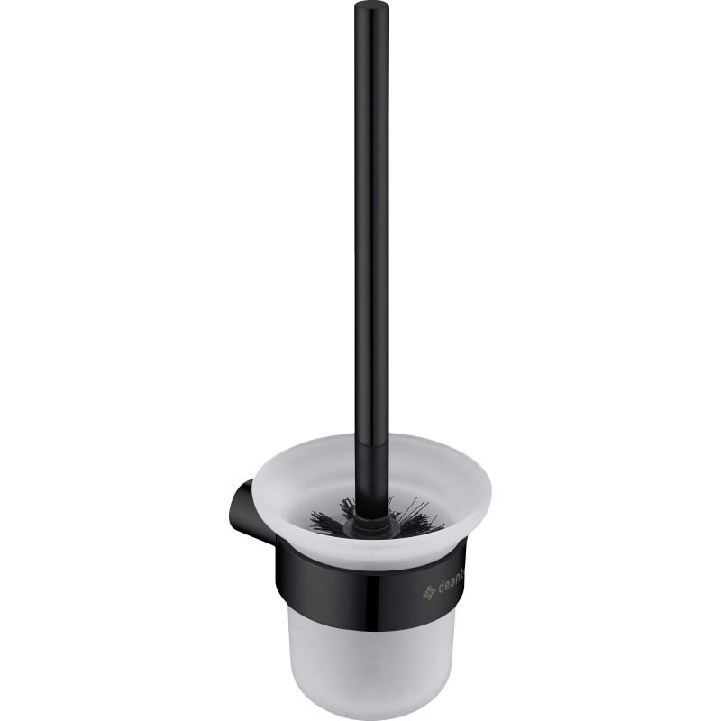 Elegancka Wisząca Szczotka WC Nero - Szkło i Stal Nierdzewna, Matowe Wykończenie, 2 Lata Gwarancji