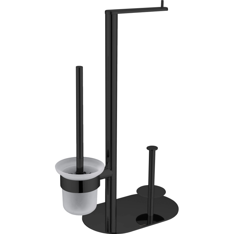 Wielofunkcyjny Stojak Łazienkowy 3w1 Nero Mat - Styl i Funkcjonalność w Twojej Łazience