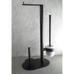 Wielofunkcyjny Stojak Łazienkowy 3w1 Nero Mat - Styl i Funkcjonalność w Twojej Łazience