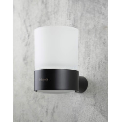 Elegancki Kubek Ścienny NERO Matowy, Szkło i Stal - 2 Lata Gwarancji!