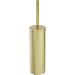 Elegancka Szczotka WC ze Złotym Wykończeniem - Stal Nierdzewna, Wolnostojąca