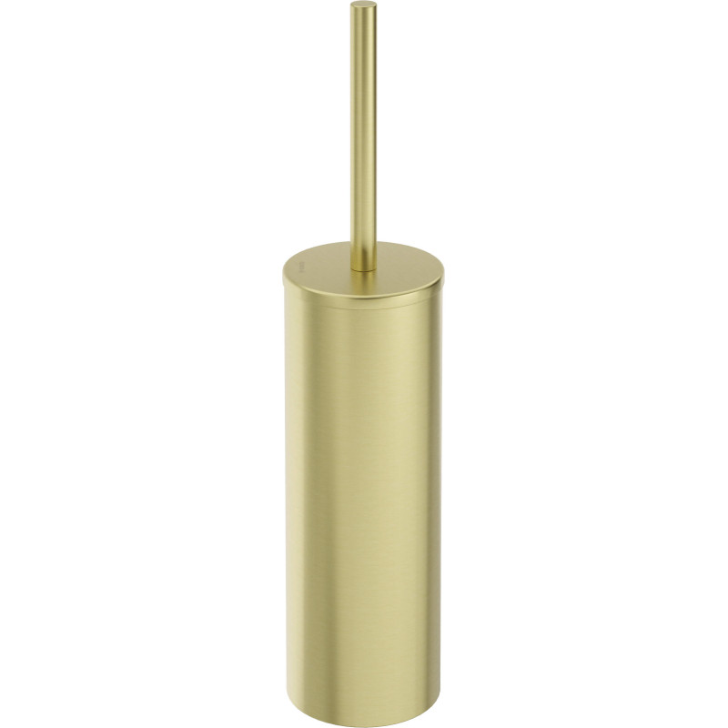 Elegancka Szczotka WC ze Złotym Wykończeniem - Stal Nierdzewna, Wolnostojąca
