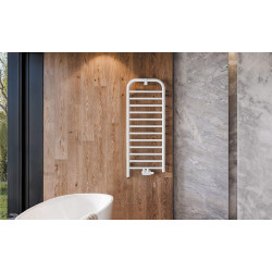 Grzejnik Elegance Bianco 1210 mm - Wodno-Elektryczny, Moc 458W, Idealny do Twojej Łazienki