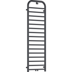 Elegancki Grzejnik Łazienkowy 157 cm, Stalowy Wykończenie Titanium Mat, 586W