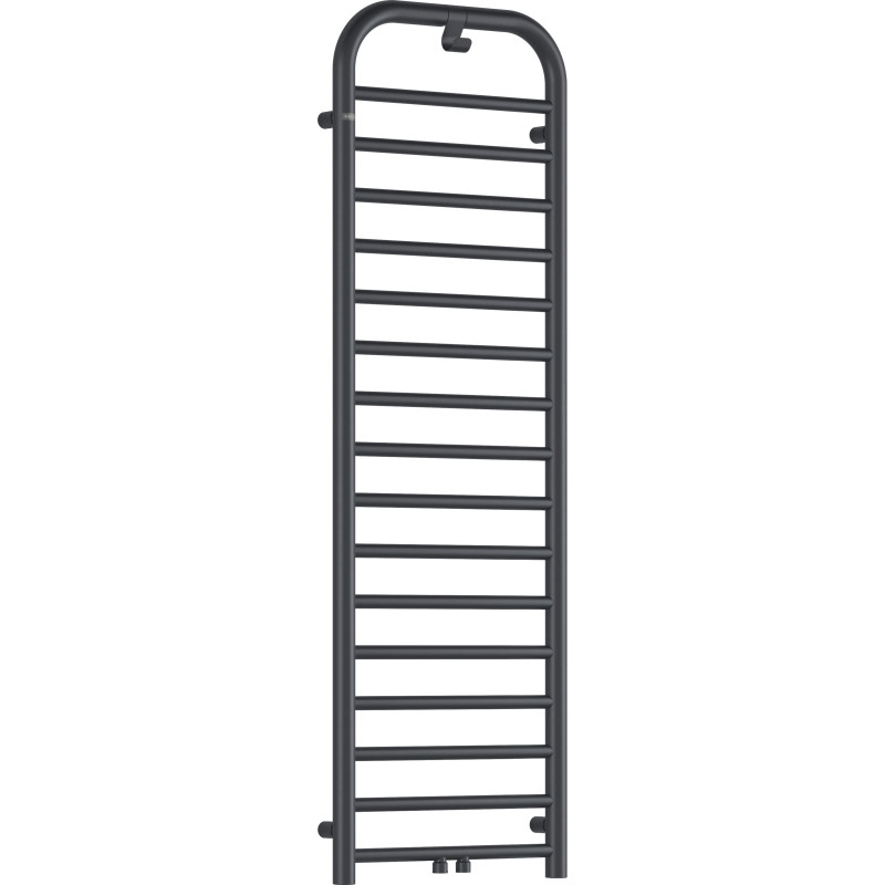 Elegancki Grzejnik Łazienkowy 157 cm, Stalowy Wykończenie Titanium Mat, 586W