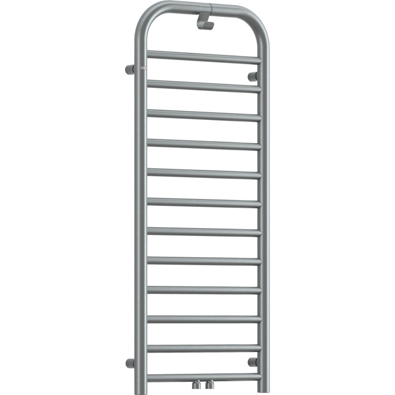 Elegancki Grzejnik Łazienkowy 1210 mm, Stalowy Mat, 458W, Wodno-Elektryczny, 7 lat gwarancji