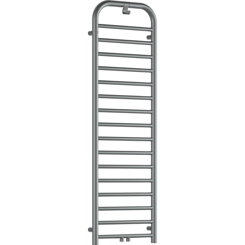 Stylowy grzejnik łazienkowy 157cm, wodno-elektryczny, stalowy mat - Moc aż 586W!