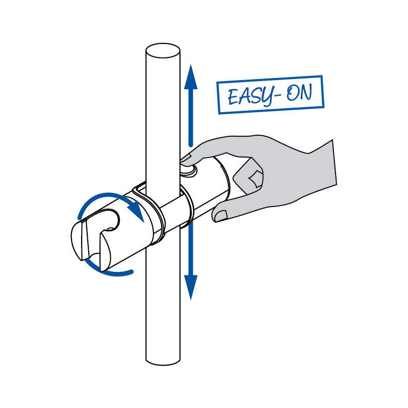 Chromowany Uchwyt Na Słuchawkę Prysznicową - Elegancja i Komfort w Twojej Łazience