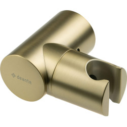 Stylowy Uchwyt na Słuchawkę ze Złotym Wykończeniem - Regulowany i Montowany na Ścianie