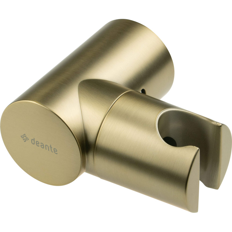 Stylowy Uchwyt na Słuchawkę ze Złotym Wykończeniem - Regulowany i Montowany na Ścianie