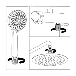 Chromowany Reduktor Przepływu Vento – Elegancja i Oszczędność dla Twojej Łazienki