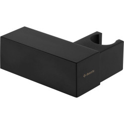 Elegancki uchwyt ścienny na słuchawki z mosiądzu w nowoczesnym czarnym wykończeniu