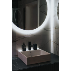 Elegancka Bateria Umywalkowa NERO z Mosiądzu - Jednouchwytowa i Wodospadowa Przepływ 4-9 l/min