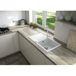 Złota Bateria Mosiężna "Elegance" z Alabastrowym Wykończeniem i Obrotową Wylewką