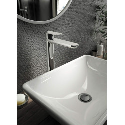 Wysoka Bateria Umywalkowa ECO-Design Chrom 320mm - Oszczędność Wody 4.5 l/min