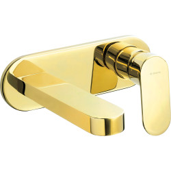 Deante Alpinia bateria umywalkowa podtynkowa złota