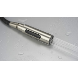 Perfekcyjna Stalowa Bateria Kuchenna z Wyciąganą Wylewką i Dwufunkcyjną Słuchawką