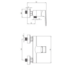 Deante MARO - Elegancka Chromowana Bateria Prysznicowa z Mosiądzu - Wyjątkowa Jakość