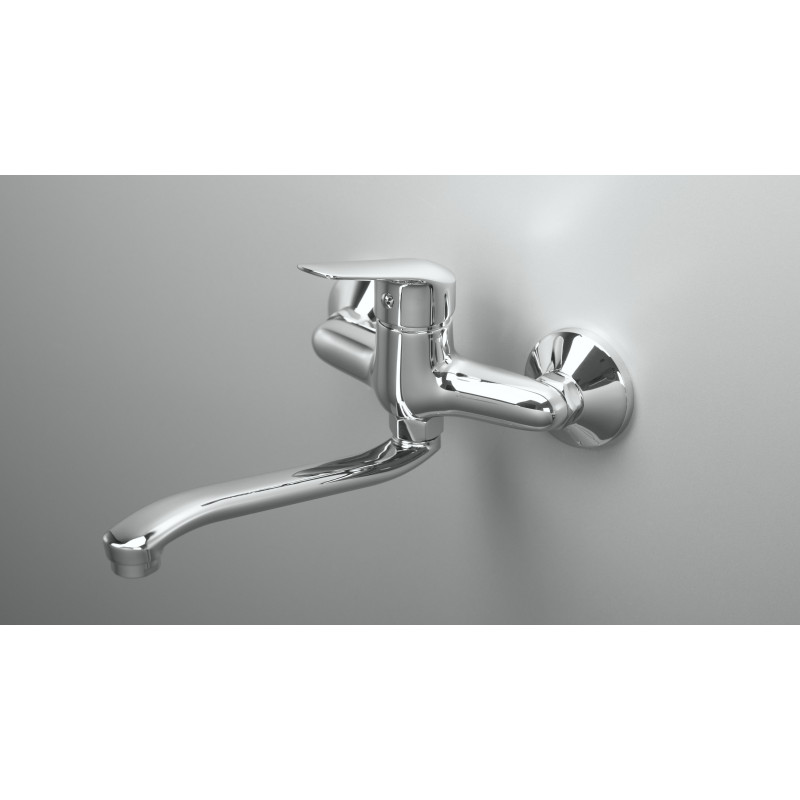 BORO Chromowa Bateria Ścienna Deante - Styl i Funkcjonalność dla Twojej Kuchni