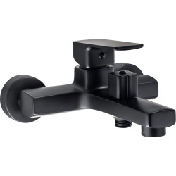 Elegancka Bateria Wannowa MARO w Czarnym Dekorze - Ścienny Design Deante