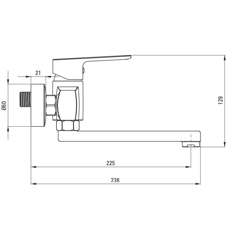 Czarna Bateria Ścienna MARO Deante z Obracającą Wylewką - Styl i Funkcjonalność w Jednym