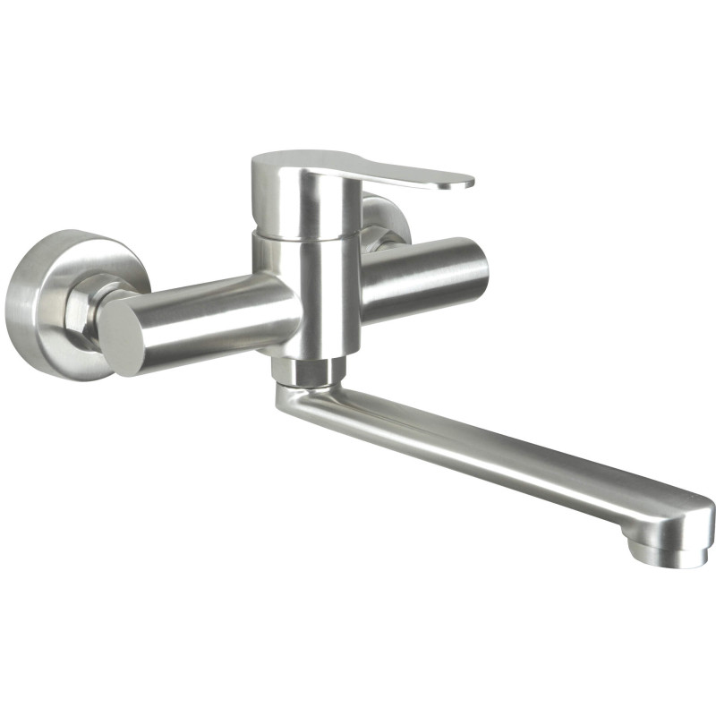 Ścienna Bateria Umywalkowa z Obrotową Wylewką i Honeycomb Aeratorem – Elegancja i Funkcjonalność